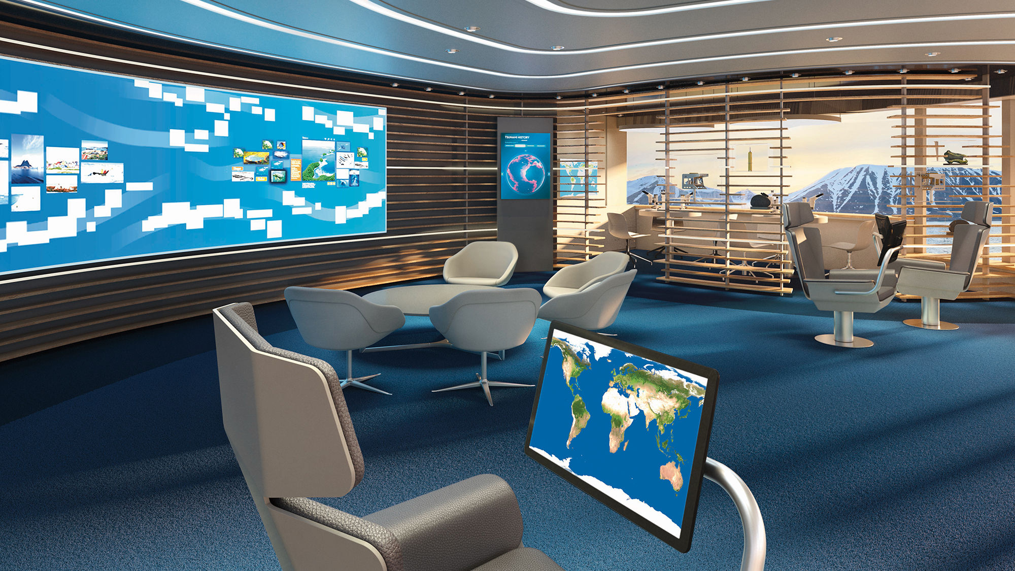 Hapag-Lloyd creates video wall for expedition ships