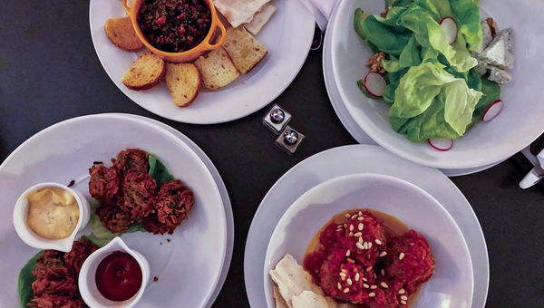 The CBD tasting menu at the James New York Nomad hotel includes meatballs. The CBD tasting menu at the James New York Nomad hotel includes meatballs.