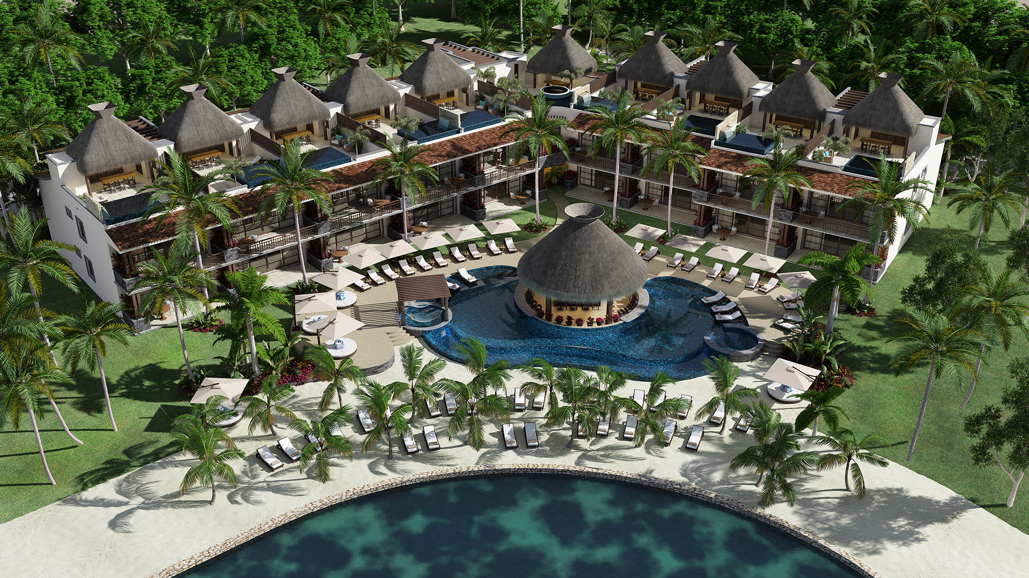 A rendering of the Kasa Hotel Riviera Maya, which is scheduled to open in June.