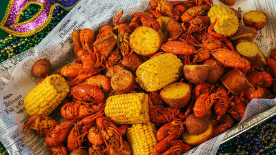 An all-you-can-eat crawfish boil is one of the new add-on experiences at Universal Studios Mardi Gras this year.