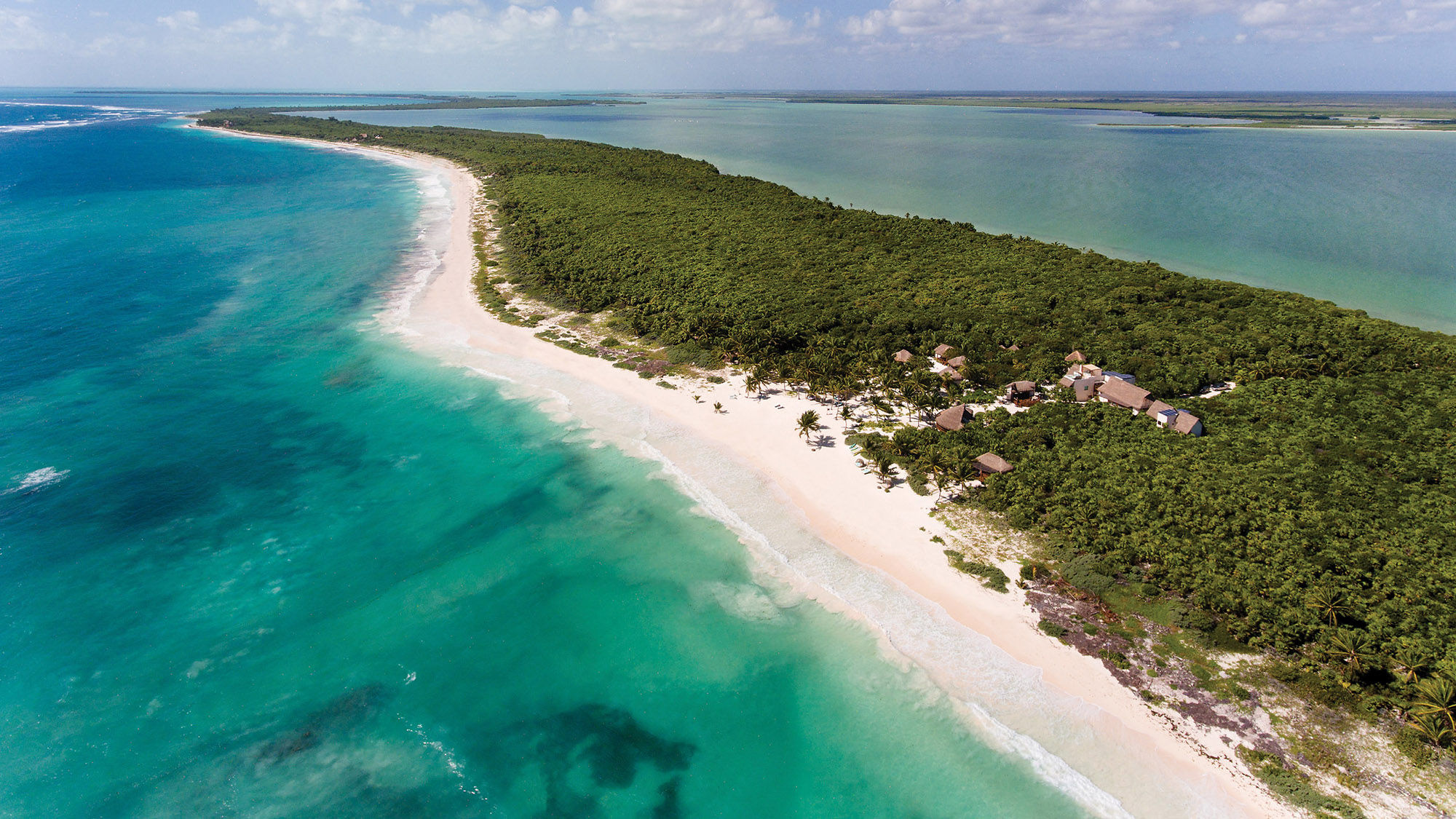 Mukan is the first luxury eco-resort in the Yucatan peninsula’s Sian Ka’an biosphere reserve.