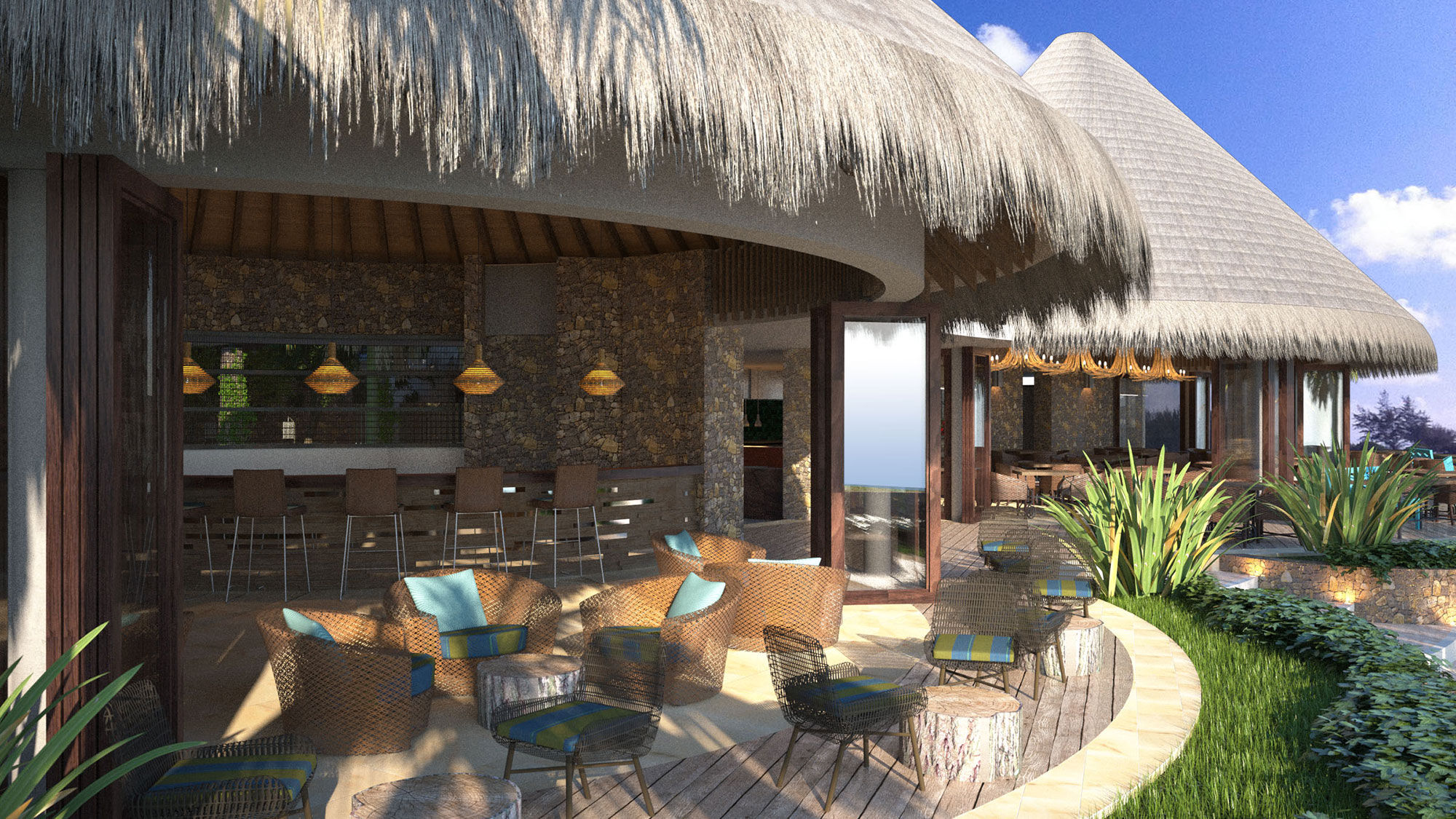 One of the resort's restaurants -- Sea. Fire. Salt. -- will offer courtyard and beachside dining.