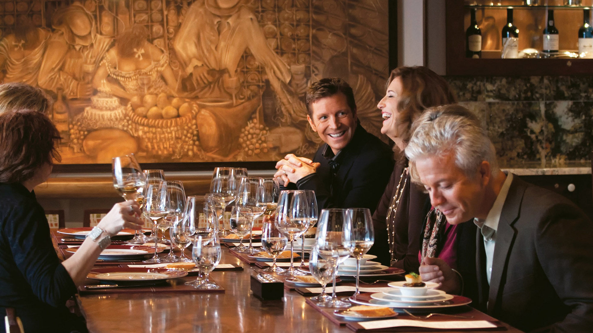 The 24-seat La Reserve restaurants onboard Oceania’s Marina and Riviera host the Dom Perignon tasting dinners.