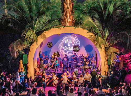The backyard band shell at the Ball & Chain lounge on Little Havana’s Calle Ocho. The backyard band shell at the Ball & Chain lounge on Little Havana’s Calle Ocho.