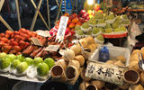 A fruit stall at the Liuhe Night Market in Kaohsiung. Taiwan's night markets sell a wide array of produce, snacks and souvenirs.
