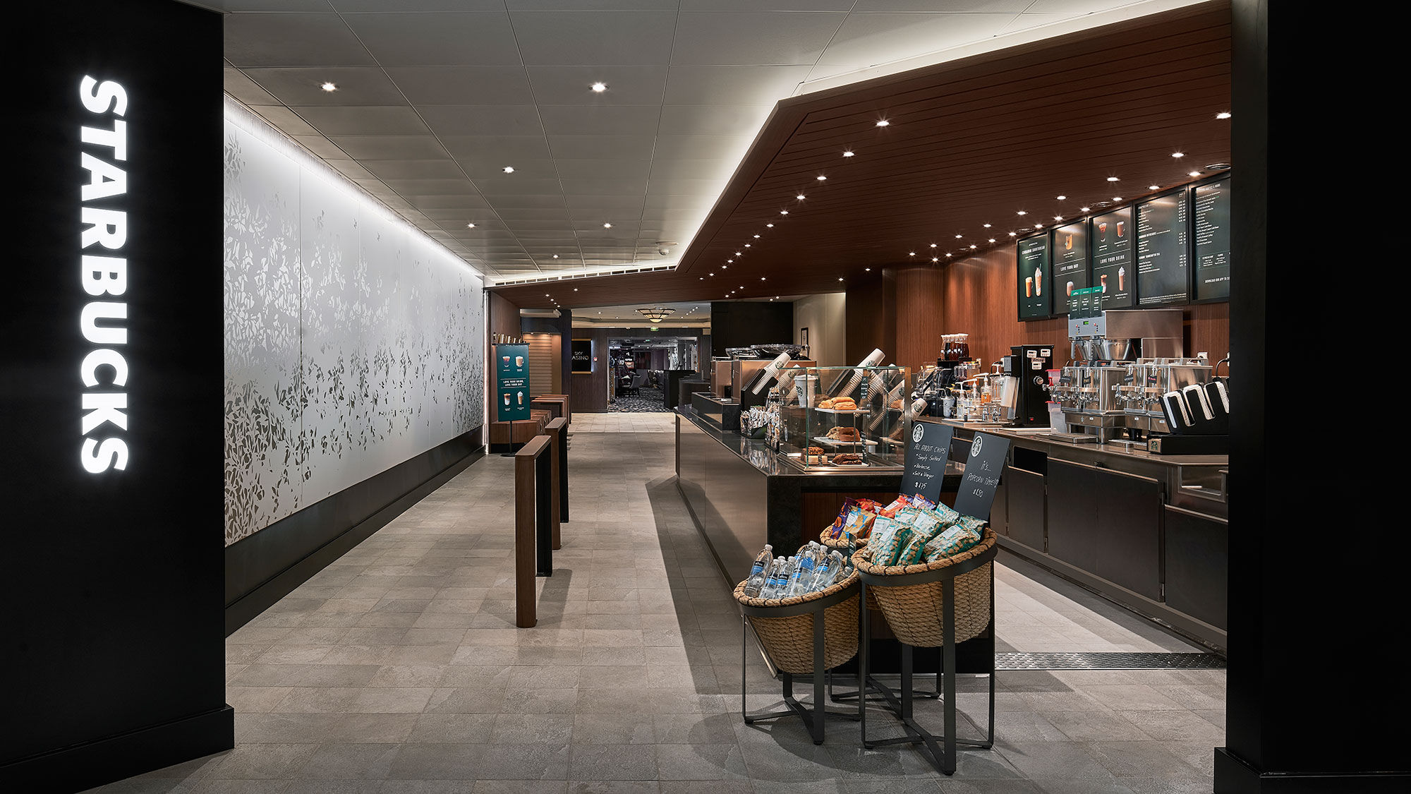 The Norwegian Sky has a brand-new Starbucks shop.