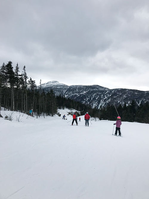 The other side of Mount Mansfield, as seen from Smugglers' Notch Resort. The other side of Mount Mansfield, as seen from Smugglers' Notch Resort.