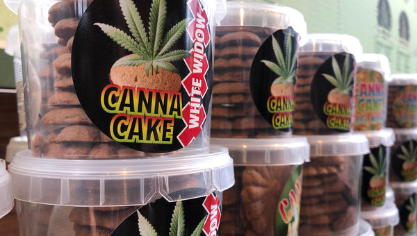 Edibles for sale at the Cannabis Museum gift shop.