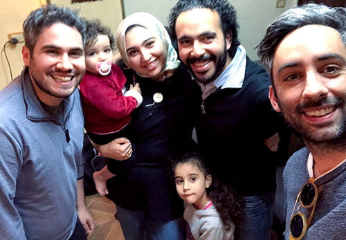 Riccardo Ulivi, right, head of Airbnb’s Experiences initiative in North and South America, signed up for the “Eat with your Egyptian Family” listing in Sheikh Zayed City, about 30 minutes from downtown Cairo. The host told Ulivi he created the experience to expose his young daughters to different cultures and people from around the world. Riccardo Ulivi, right, head of Airbnb’s Experiences initiative in North and South America, signed up for the “Eat with your Egyptian Family” listing in Sheikh Zayed City, about 30 minutes from downtown Cairo. The host told Ulivi he created the experience to expose his young daughters to different cultures and people from around the world.