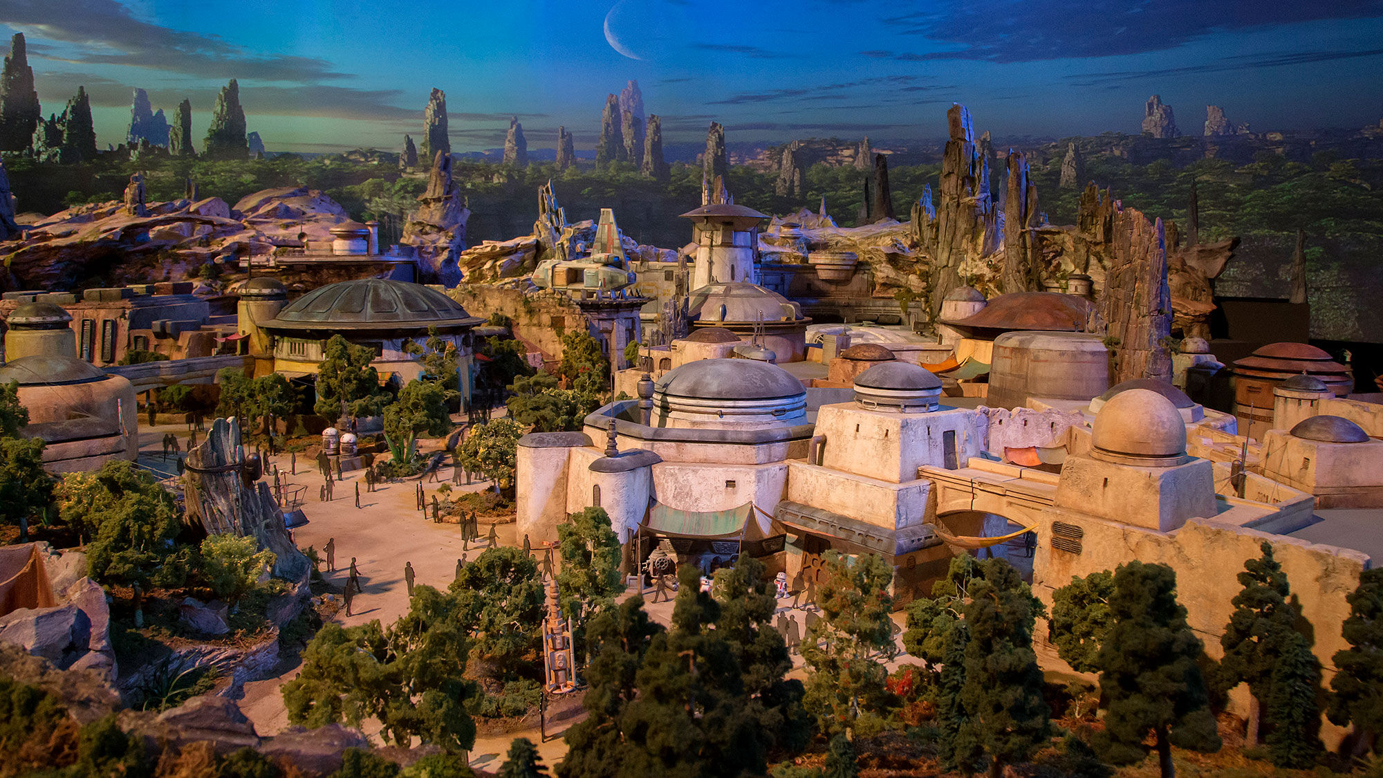 An artist's rendering of Disney's Star Wars: Galaxy's Edge.