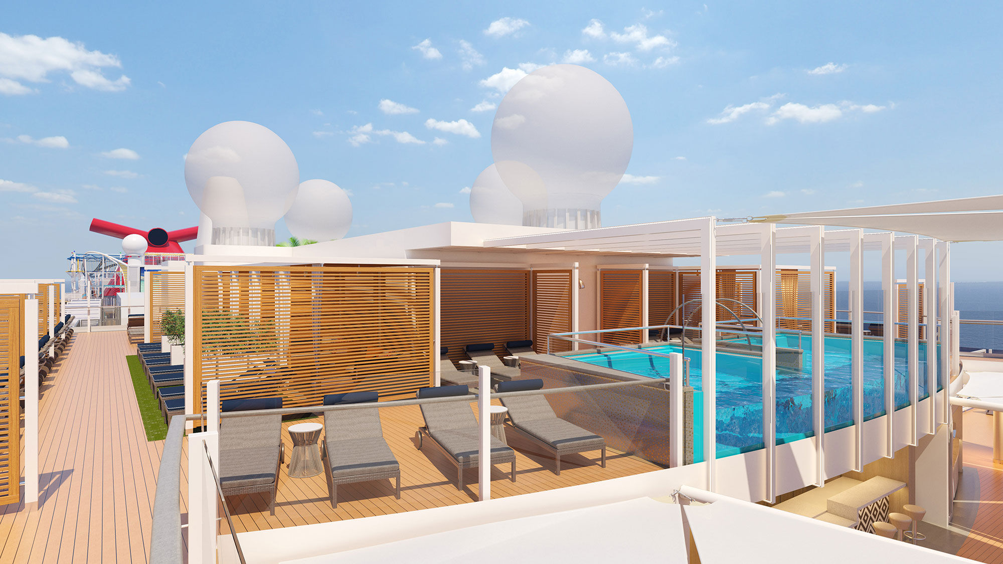 Loft 19 will have an infinity pool, bar service, 108 sun loungers and 12 cabanas available for rent.