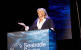 Kelly Craighead, the CEO of CLIA, at Seatrade Cruise Global.