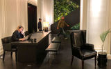 Part of the lobby and check-in area at the Times Square Edition.
