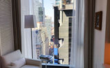 Many of the hotel's guestrooms offer birds-eye views of Times Square.