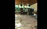 The facility's new showroom nears completion with new fixtures, walls and ceiling.