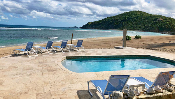 The pool at the resort’s North Beach, a 1,000-foot strand that Irma made larger and sandier. The pool at the resort’s North Beach, a 1,000-foot strand that Irma made larger and sandier.