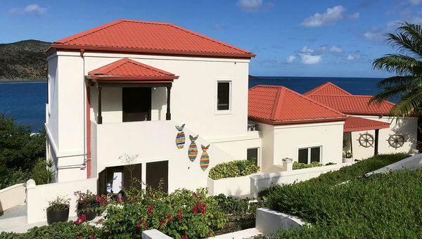 One of Scrub Island’s 10 villas; the resort is opening three more this year. One of Scrub Island’s 10 villas; the resort is opening three more this year.