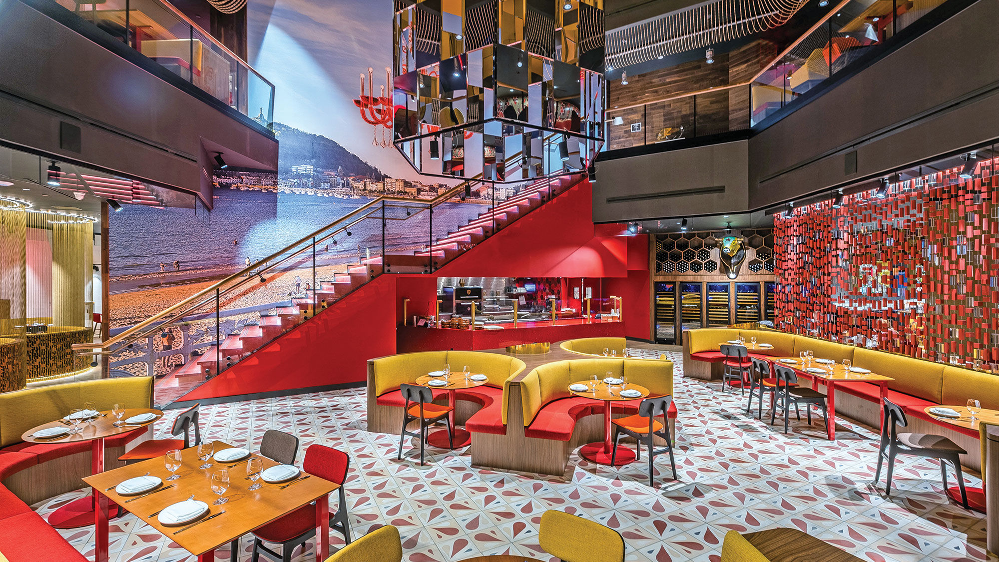 The interior of the new restaurant, Jaleo by Jose Andres, at Disney Springs.