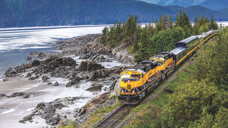 Alaska Railroad's new South to the Sea package travels from Anchorage to Seward on the Coastal Classic Train.