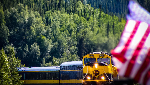 The North to Denali package kicks off with a Denali Star Train trip from Anchorage to Talkeetna. The North to Denali package kicks off with a Denali Star Train trip from Anchorage to Talkeetna.