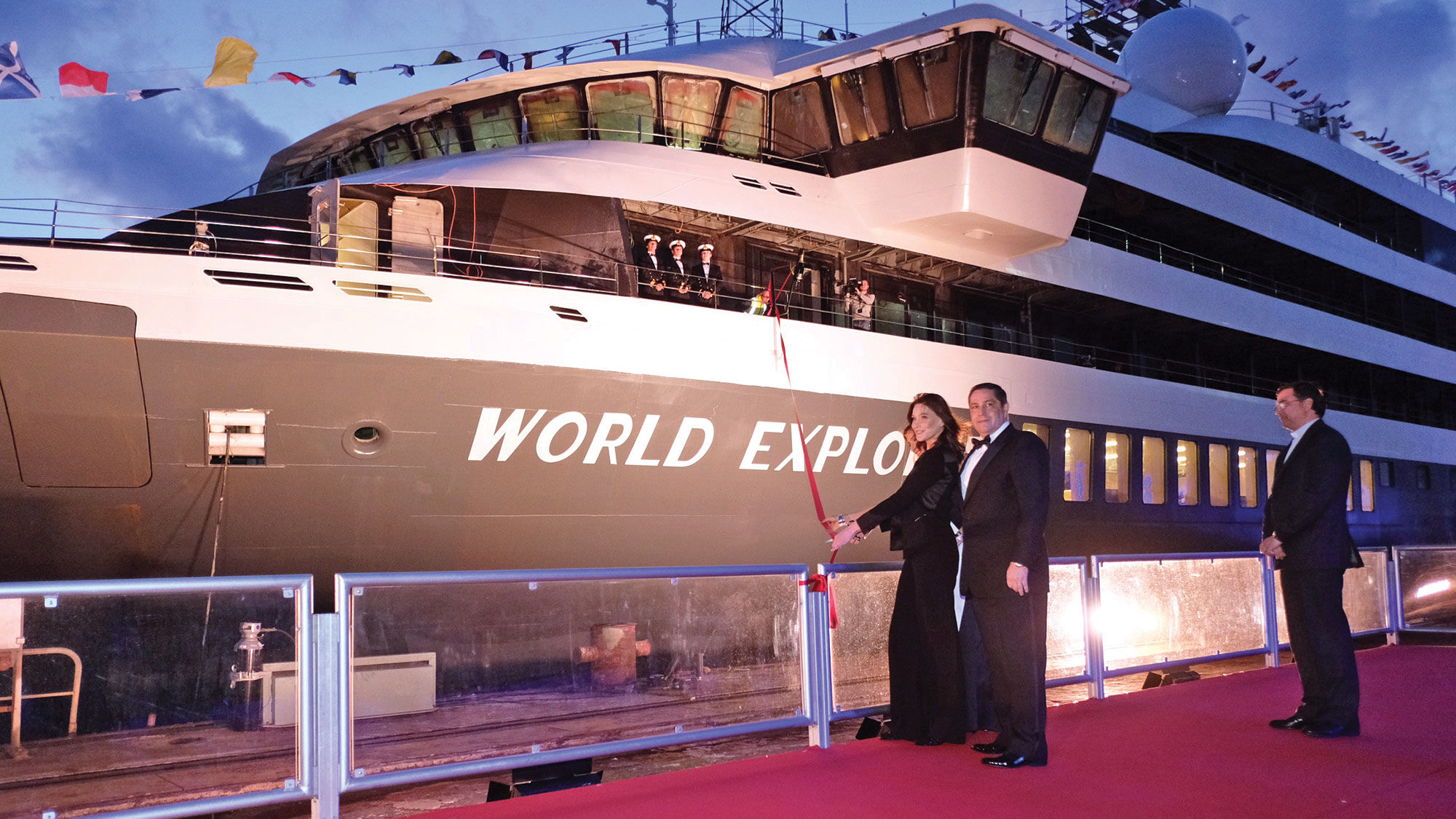 Mystic Cruises christened the World Explorer last week.