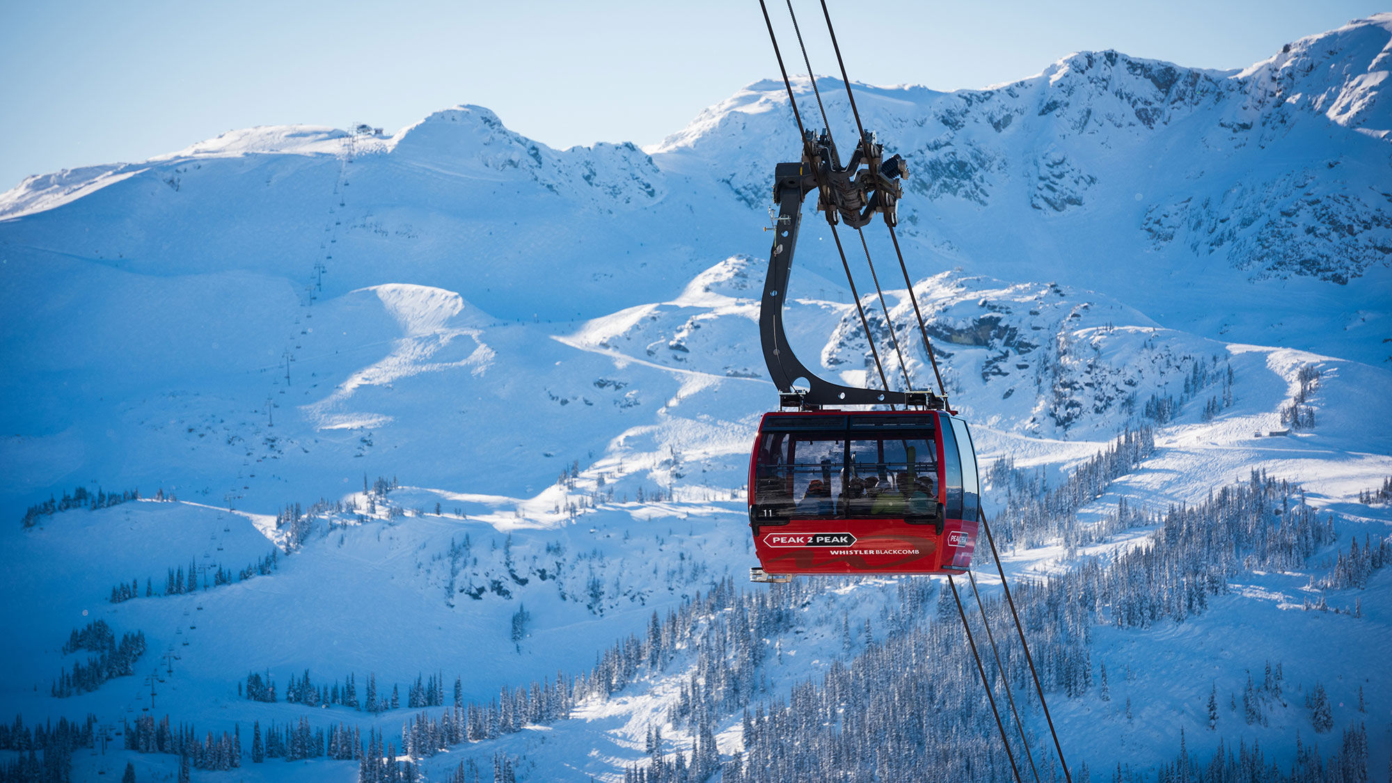 The Peak 2 Peak Gondola at Whistler Blackcomb is a popular attraction for non-skiers.