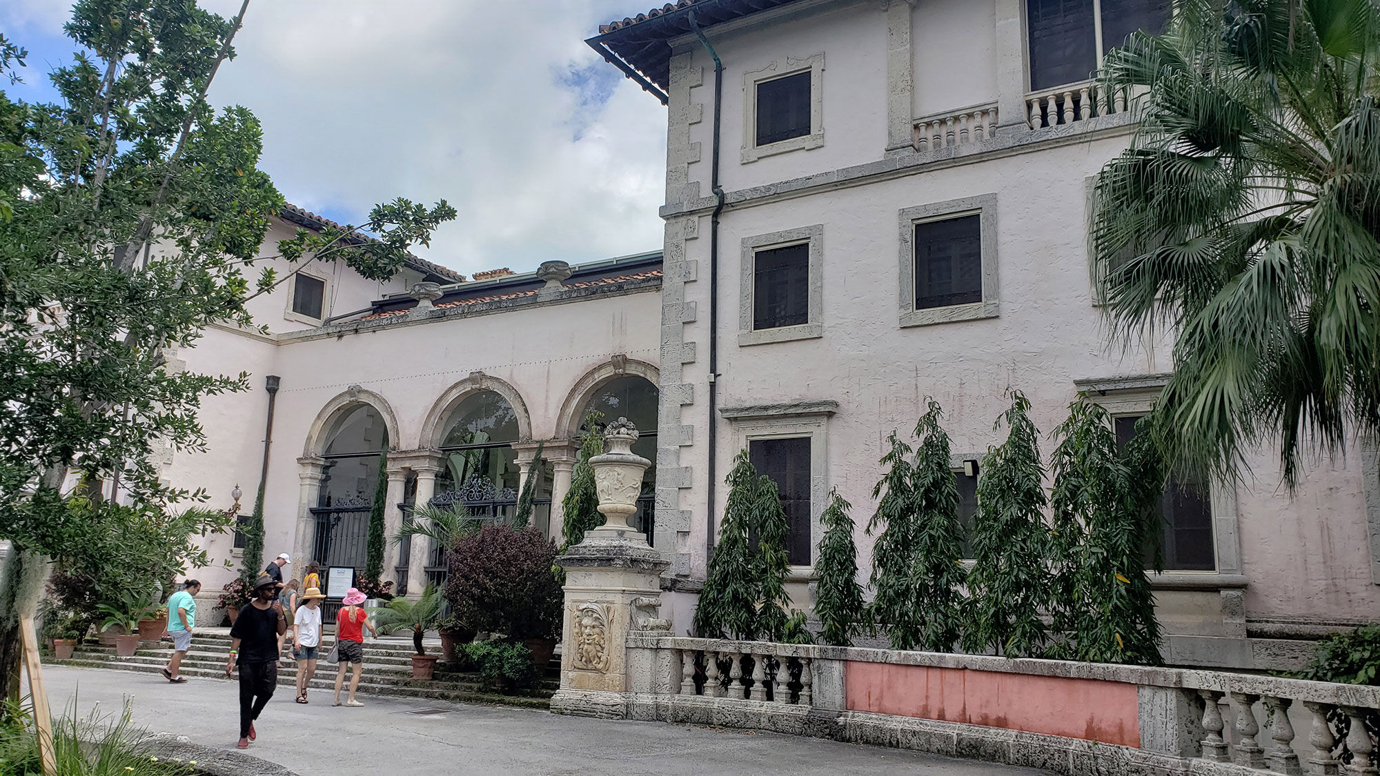 The entrance to the Vizcaya Museum House & Gardens, built in 1916.