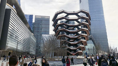 The Thomas Heatherwick-designed Vessel, a climbable public artwork, has emerged as a social media sensation.
