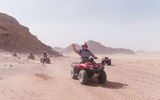 Travel Leaders Network president Roger Block is the leader of the pack on an ATV ride in Wadi Rum as part of the agency group's International Summit in Petra, Jordan, in April.