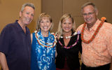 Travel Weekly & TravelAge West group publisher Bruce Shulman; Karen Hughes, vice president of marketing and product development, Hawaii Tourism Authority; the Hawaii Visitors and Convention Bureau senior director, travel industry partnerships, Robyn Basso; and Tom Mullen, COO, Hawaii Visitors and Convention Bureau. Hughes and Basso spoke at the event.