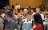 Marriott International's Mike Troy asks a question during the airline executive interviews.