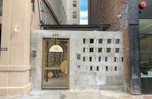 Sister City’s appropriately minimalist entrance on the Bowery.