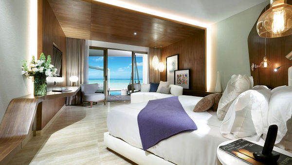 One of the 469 suites at the TRS Coral, which offers butler service and 24-hour room service. One of the 469 suites at the TRS Coral, which offers butler service and 24-hour room service.
