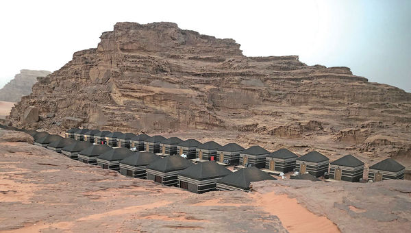 Bedouin-style tents in the Wadi Rum area, another popular destination for cruise passengers calling in Aqaba, Jordan. Bedouin-style tents in the Wadi Rum area, another popular destination for cruise passengers calling in Aqaba, Jordan.