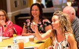 Whitney Norman of SunLover Travel poses a question during the Boardroom presentations at GTM West.