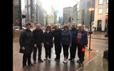 The Wood Family Foundation Fun Walk was one of the activities at this year's MAST Conference. Among the participants were Maureen Wilkinson, Acorn Travel; John Werner, MAST president and COO; Pat Ziwisky, Jefferson Travel; Liisa Gunter, Cary Travel Express; Laura Schulte, Eclipse Travel; and Mary Fislar and Dick Fislar, Picture Perfect Travel