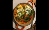 The breakfast at the Jaffa, a Luxury Collection Hotel's Don Camilo restaurant included the Israeli staple, Shakshuka.