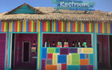 One of the restrooms on the redesigned Perfect Day at CocoCay. Restrooms were cited as an example of the attention to detail paid by Royal Caribbean throughout the Bahamian island.