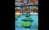 The adventure pool at CocoCay has various obstacles to navigate.