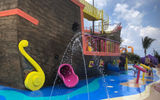 Captain Jill's Galleon is a themed waterplay structure for small children on CocoCay. It is complimentary.