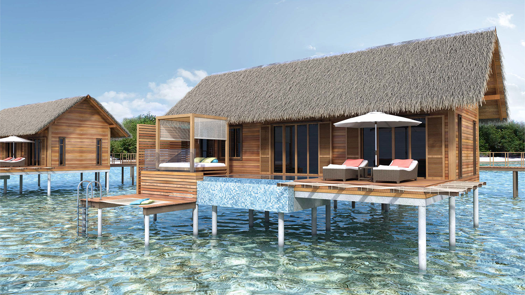 Six overwater villas are planned for an upcoming Kempinski luxury resort in Cuba.