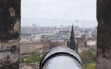 A view from Edinburgh Castle, parts of which date to the 1300s.