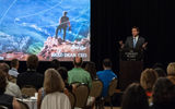 Brad Dean, CEO of Discover Puerto Rico, addressed the group.