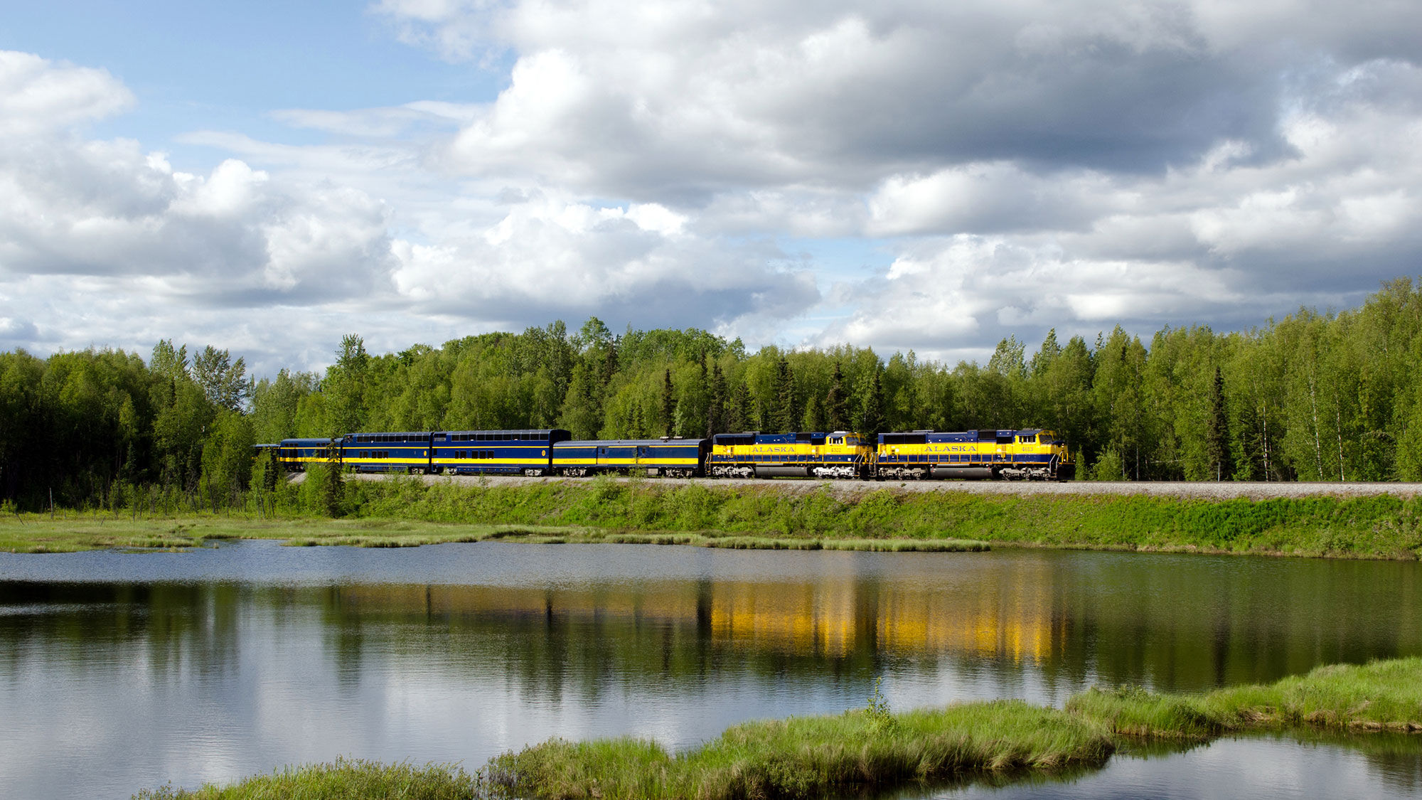 The eight-day, seven-night Alaska Circle Tour Rail & Car tour includes an Alaska Railroad trip to Denali.
