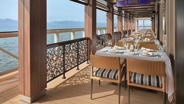 French specialty restaurant Le Bistro on the Norwegian Joy. French specialty restaurant Le Bistro on the Norwegian Joy.