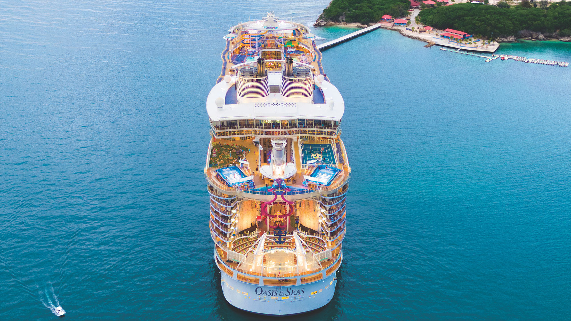 The Oasis of the Seas is getting water slides and the Ultimate Abyss dry slide.