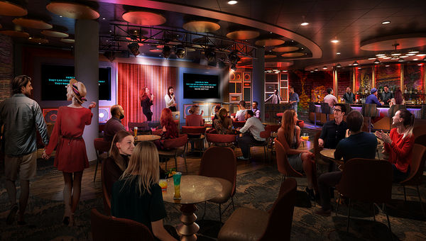Spotlight Karaoke will be Royal Caribbean's first dedicated karaoke venue. Spotlight Karaoke will be Royal Caribbean's first dedicated karaoke venue.