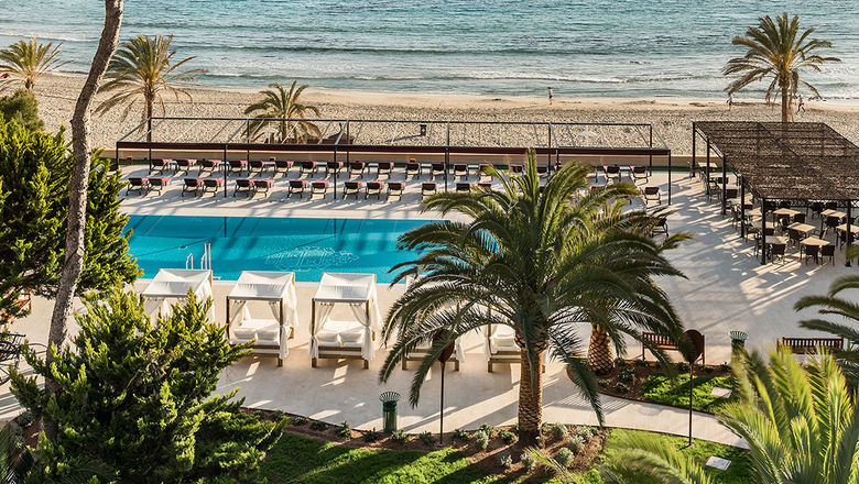 The pool area at the Secrets Mallorca Villamil Resort & Spa.