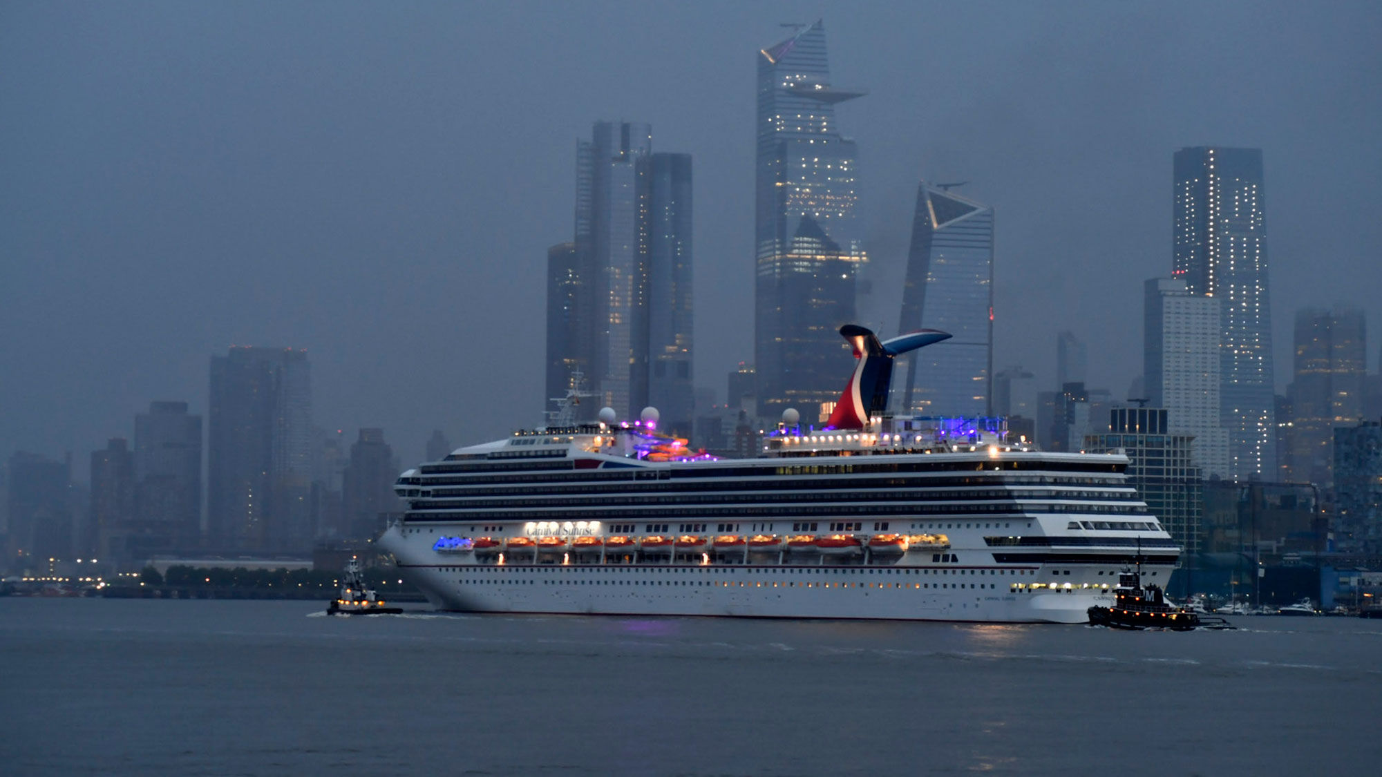 The Carnival Sunrise in New York.
