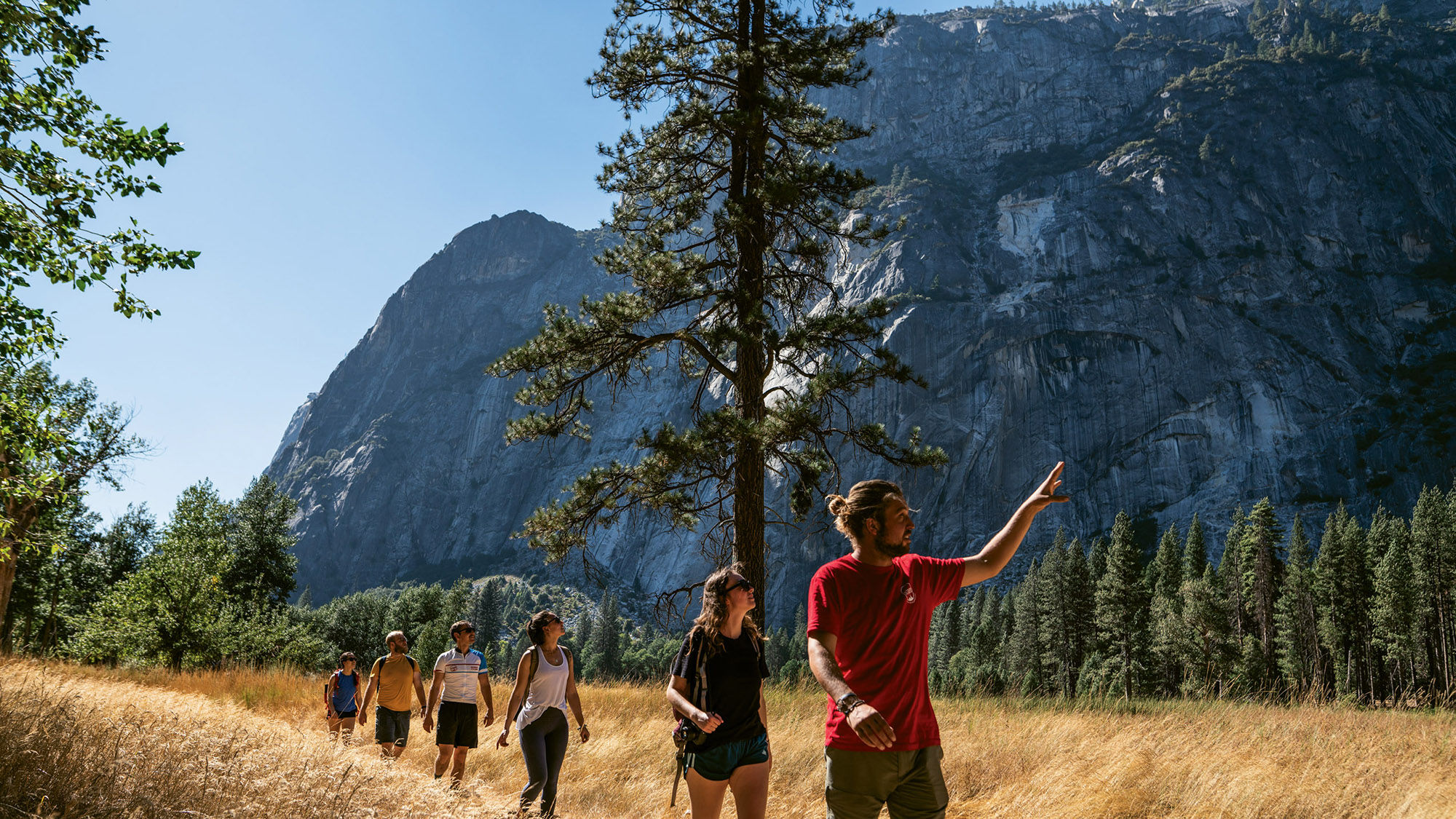 A guided hike in Yosemite National Park. Intrepid Travel has a slew of group tours for families.